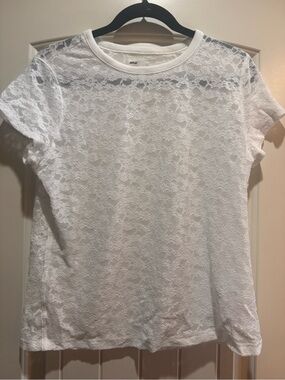 Aerie Essential Lace Layering T-Shirt